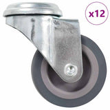 12 pcs Bolt Hole Swivel Casters 50 mm 277842