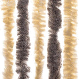 Fly Curtain Dark Brown and Beige 90x220 cm Chenille 377356