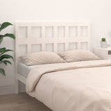 Bed Headboard White 185.5x4x100 cm Solid Wood Pine 818936