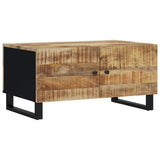 Coffee Table 80x50x40 cm Solid Wood Mango&Engineered Wood 350636