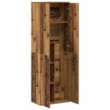 Highboard 60 x 35 x 180 cm Engineered Wood Old Wood 3365567