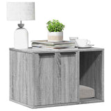 Cat Litter Box Enclosure Grey Sonoma 60x40x40 cm Engineered Wood 857729