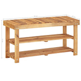 45931 Shoe Rack 90x32x46 cm Solid Acacia Wood