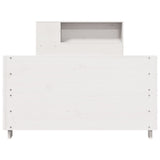 Bed Frame without Mattress White 100x200 cm Solid Wood Pine 3323666