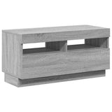 TV Cabinet with LED Lights Grey Sonoma 80x35x40 cm 815724