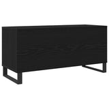 Record Cabinet Black Oak 100 x 38 x 48 cm Engineered Wood 862907