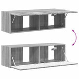 TV Wall Cabinet 2 pcs Grey Sonoma 98 x 31 x 29.5 cm 892242