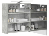 Bathroom Mirror Cabinet Concrete Grey 43 x 16 x 62.5 cm 889146