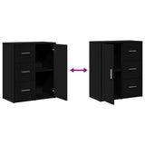 Sideboards 2 pcs Black 60x31x70 cm Engineered Wood 3276554