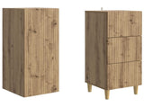 Cabinet Set 2 pcs 33 x 34.5 x 90 cm Engineered Wood 3416573