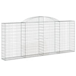 Arched Gabion Baskets 12 pcs 300x30x120/140 cm Galvanised Iron 3146549