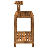 Outdoor Potting Bench 111.5 x 48.5 x 107 cm Solid Acacia Wood 903086