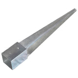 Ground Spikes 6 pcs Silver 10x10x76 cm Galvanised Steel 145420