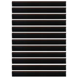 Self-adhesive Door Brush Seals 12 pcs Brown 100 cm 42019424