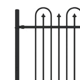 Spike Arch Fence DRONTEN Black 42030092