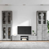 TV Cabinet Set FLORIN 3 pcs Concrete Grey Engineered Wood 3398007