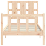Bed Frame without Mattress 100x200 cm Solid Wood Pine 3192221