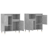 Sideboards 2 pcs Concrete Grey Engineered Wood 3190121