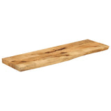 Table Top 100x40x3.8 cm Live Edge Solid Wood Rough Mango 370396