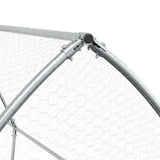 Chicken Cage Silver 400x105x182 cm Galvanised Steel 172556