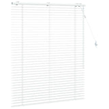 Venetian Blind White 115 x 130 cm 35 mm Solid Paulownia Wood 42015394