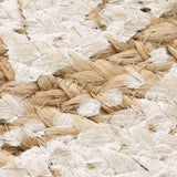 Area Rug Braided Jute Printed 90 cm Round 245339