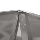 Planter 2 pcs Silver 40 x 40 x 75 cm Stainless Steel 883789