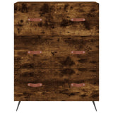 Highboard Smoked Oak 69,5x34x180 cm Engineered Wood 3199726