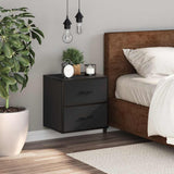 Wall-mounted Bedside Cabinet Black 40x31x39.5 cm 848724