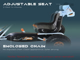 Kids Children Pedal Go Kart Manual Ride On Car w/ Brake Gears Steering Wheel Adjustable Seat Outdoor T3398P422388