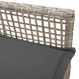 Garden Chair 2 pcs Light Grey 55 x 53 x 85 cm Poly Rattan 42003450