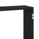ZNTS Wall Shelf Black Oak 159x18x65 cm Engineered Wood 868064