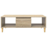 Coffee Table Sonoma Oak 102 x 55 x 35 cm Engineered Wood 876191