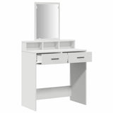 Dressing Table White 79 x 41 x 140 cm Engineered Wood 865136