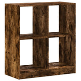 Bookcase Smoked Oak 68.5x32x75 cm Engineered Wood 852811