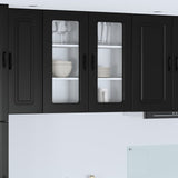 Dishwasher Panel Kalmar 2 pcs Black 40 x 31 x 80 cm 884637