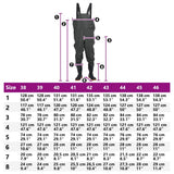 Chest Waders with Boots Dark Green Size 40 4016974