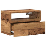 ZNTS Wall-mounted Bedside Cabinets 2 pcs Old Wood 45x26x28.5 cm 858611