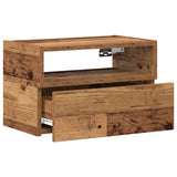 ZNTS Wall-mounted Bedside Cabinets 2 pcs Old Wood 45x26x28.5 cm 858611