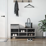 Shoe Cabinet Grey Sonoma 102x36x60 cm Engineered Wood 831378