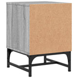Bedside Cabinets with Glass Doors 2 pcs Grey Sonoma 35x37x50 cm 836529