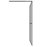 Walk-in Shower Screen 140x195 cm Dark Tempered Glass 151888