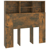 Headboard Cabinet Smoked Oak 100x19x103.5 cm 817243