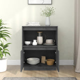 Sideboard Grey 60x34x75 cm Solid Wood Pine 813522