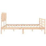 Bed Frame without Mattress Super King Size Solid Wood 3195301