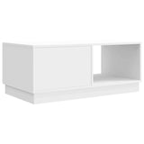 Coffee Table High Gloss White 90 x 50 x 37 cm Engineered Wood 895419