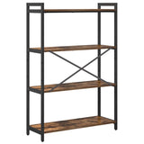 Bookshelf Smoked Oak 80 x 30 x 120 cm Engineered Wood 868421