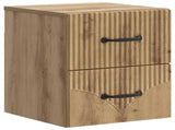 Wall-Mounted Bedside Cabinet 2 pcs Artisan Oak Engineered Wood 898994