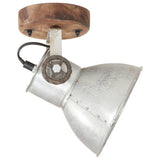 320504 Industrial Wall/Ceiling Lamps 2 pcs Silver 20x25 cm E27