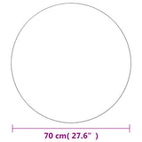 Wall Mirrors 2 pcs 70 cm Round Glass 3051629